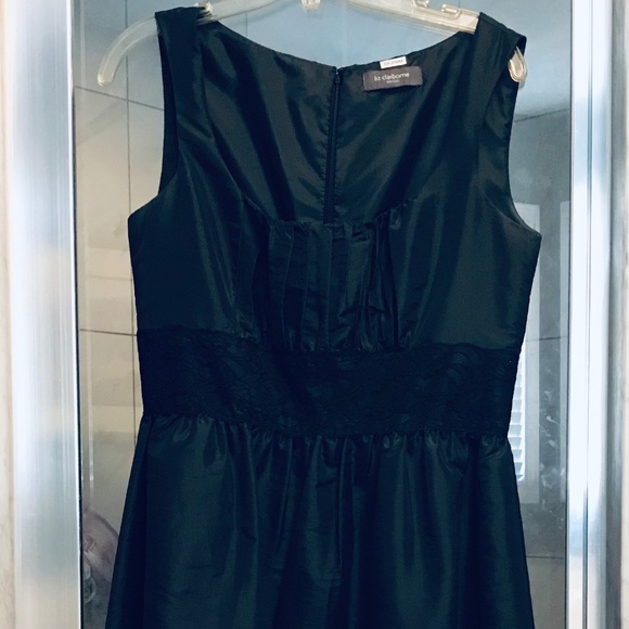 Liz Claiborne Satin Evening Dress - Picture 4 of 7